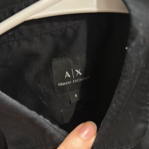 Armani exchange shirt black cool design 8 out of 10 condition - Picture 4 of 5